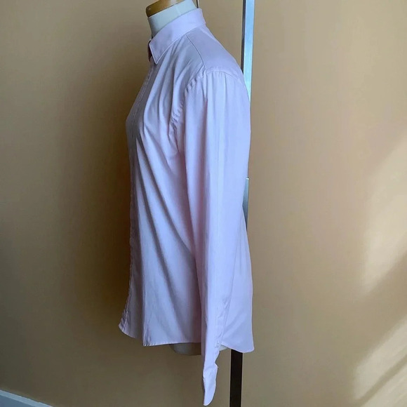 ZARA Pink Oversized Crisp Button Down Shirt - Picture 3 of 15